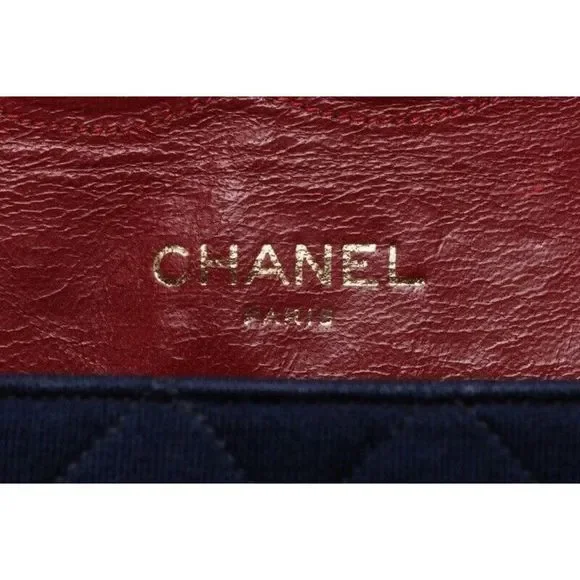 Chanel Matelasse Turnlock Straight Flap Chain Shoulder Jersey Material - Picture 9 of 9